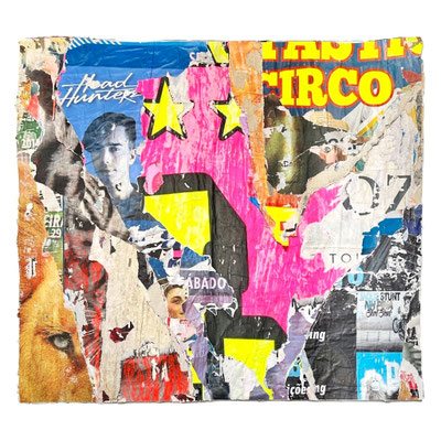 Head Hunter, décollage, ca. 82,5 x 91,0 cm, 2025