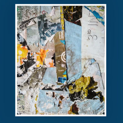 Drio, décollage, 31,5 x 24,5 cm, 2021
