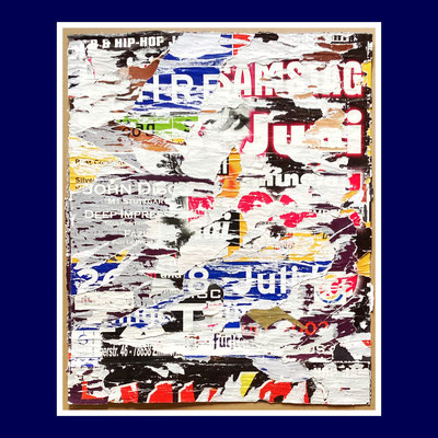 VS03, décollage with tape, ca. 73 x 60 cm, 2024