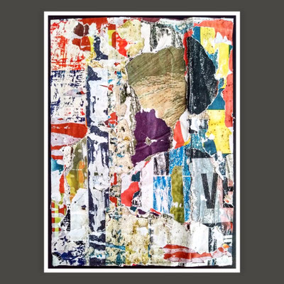 Upeft, décollage, 24,2 x 17,8 cm, 2023