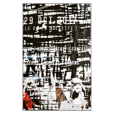 SW rouge, décollage, 49,8 x 31,8 cm, 2022 (Paris, FR)