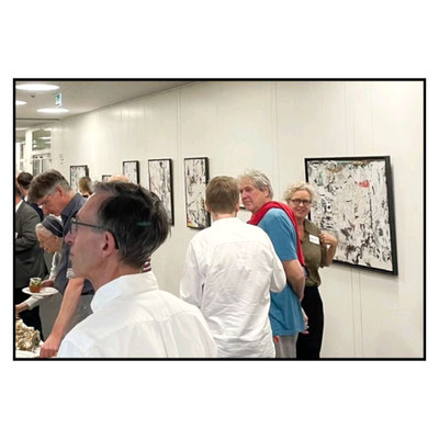 Exhibition View with Visitors