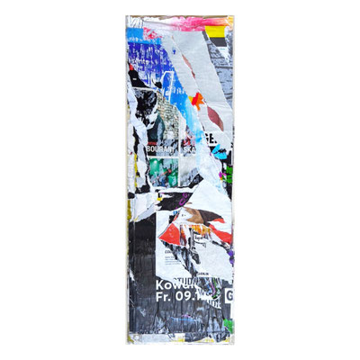 Kowud, décollage, 86,3 x 27,7 cm, 2024