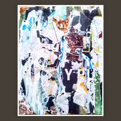 kloa, décollage, 13 x 18 cm, 2022