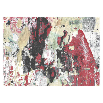 Waldo, décollage with paint, 16,4 x 23,0 cm, 2025