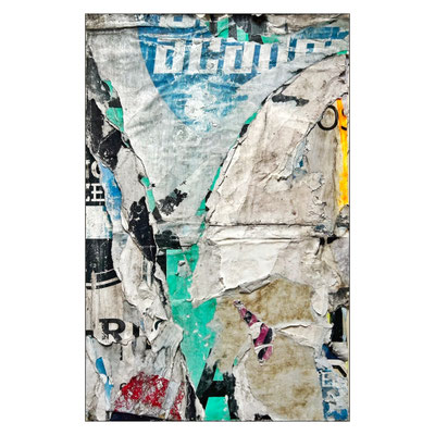 Laqbo, décollage, 43,5 x 28,0 cm, 2025