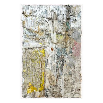 Grathi, décollage (retro d'affiche), 58,3 x 37,3 cm, 2024