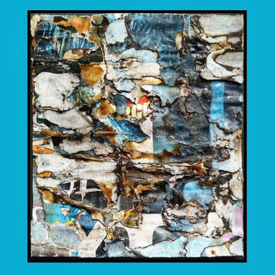 Heart of Nørrebro, décollage, 18,1 x 15,7 cm, 2021