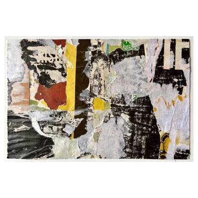 Calibso, décollage, 12,8 x 19,8 cm, 2025