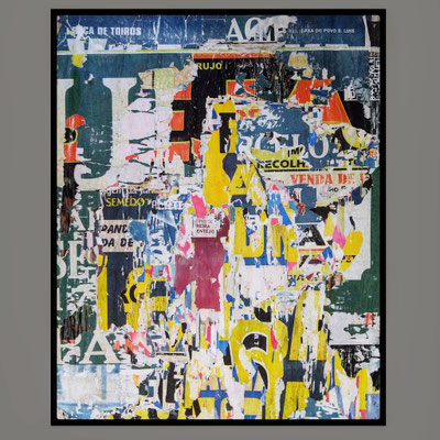 Randa, décollage, 93,3 x 71,5 cm, 2021