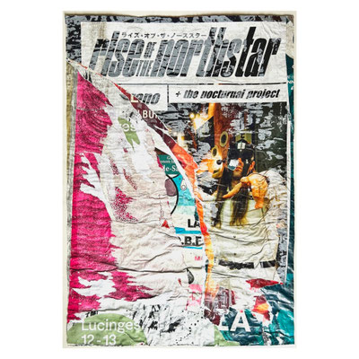 Northstar, décollage, 88,7 x 61,4 cm, 2025