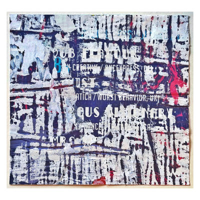 Wurst, décollage, 19,5 x 20,8 cm, 2025 (Leipzig, DE)