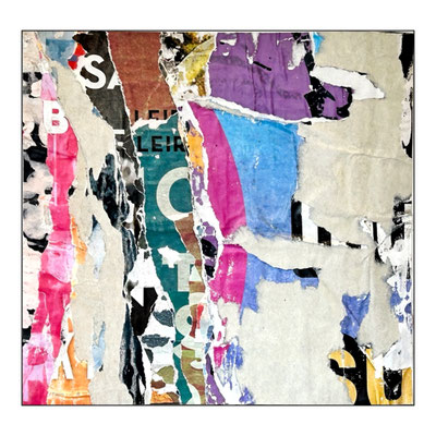 Doze, décollage, 34,0 x 36,0 cm, 2024