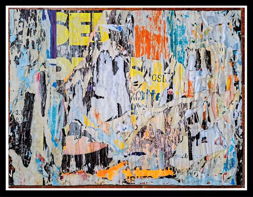 Ostotte, décollage, 41,2 x 55,4 cm, 2023