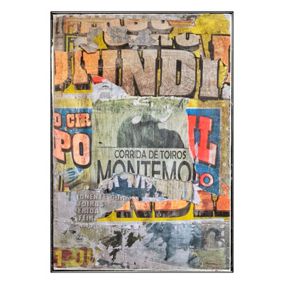 Poil, décollage, 129,5 x 88,0 cm, 2022