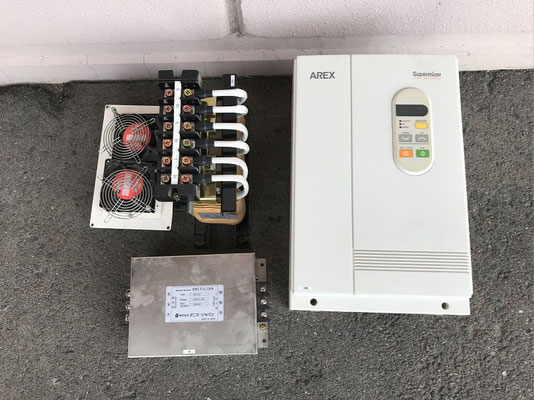 動力用電気コンバーター交換工事の様子。その6【新潟】