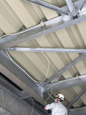 屋内での電気配線工事の様子。その6【新潟】