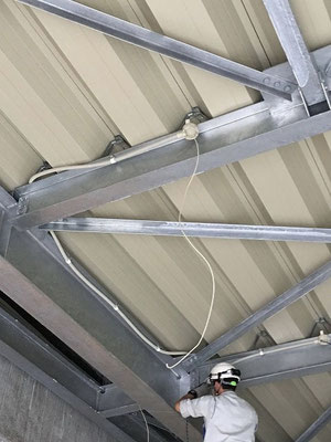 屋内での電気配線工事の様子。その5【新潟】