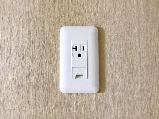 エアコン用のコンセント取付の様子。その3【新潟】
