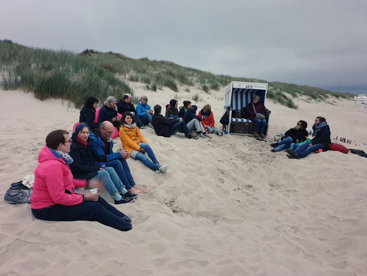 Entspannung am Strand. Das geht bei jeder Temperatur