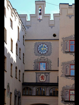 Das Bruggtor in Wasserburg am Inn von der Stadseite aus gesehen