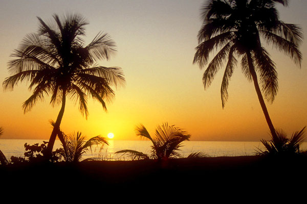 Traumhafter Sonnenuntergang auf Sanibel Island, Florida