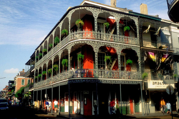 The Royal Sonesta Hotel in der Bourbon Street in New Orleans