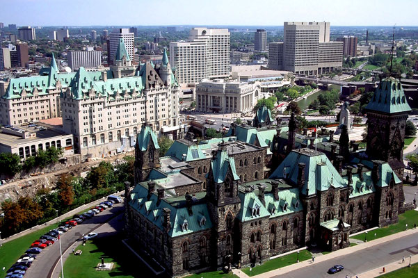 Parliament Hill in Ottawa, der Hauptstadt Kanadas