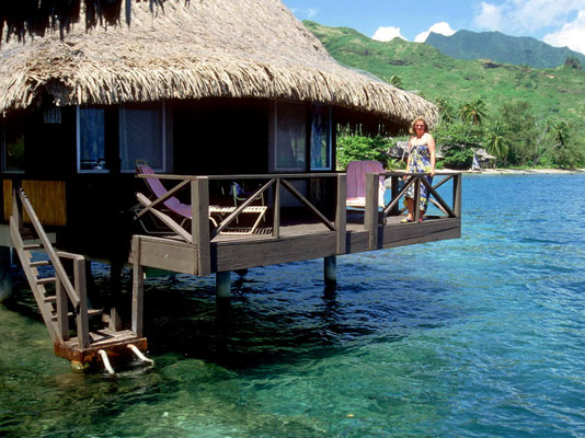 Overwater Bungalow im Bali-Hai Hotel auf Moorea