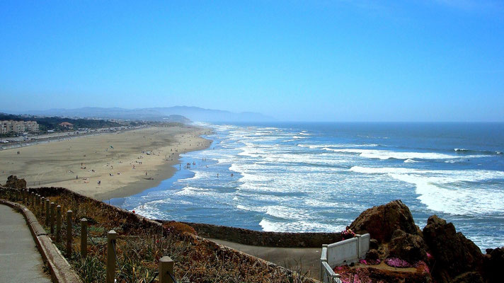 Ocean Beach an der Pazifikküste