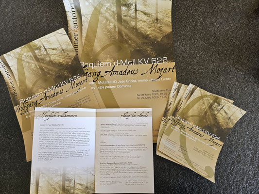 Programm, Flyer und Plakate