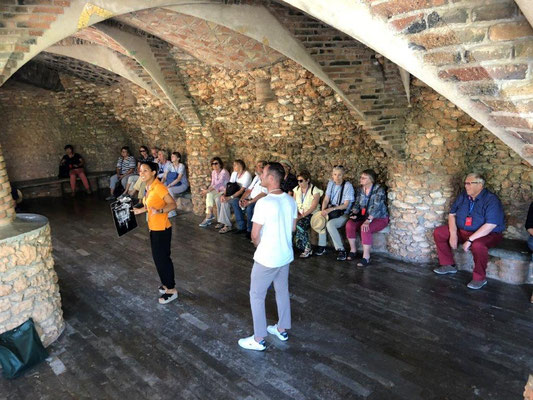 Crypte Güell d’A. Gaudi