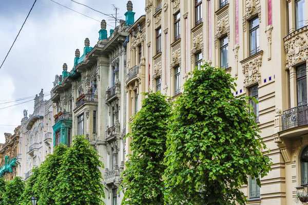 Riga, maisons art nouveau