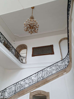 Escalier monumental de l'abbaye.