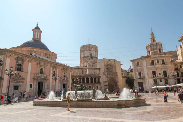 Quartier de la cathédrale à Valence