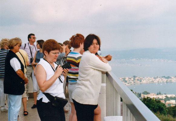 Le groupe au sommet de la colline Saint-Clair à Sète