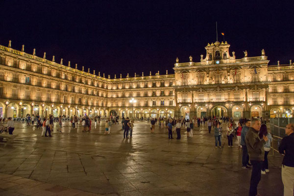 Plaza mayor de Salamanque, vue nocturne