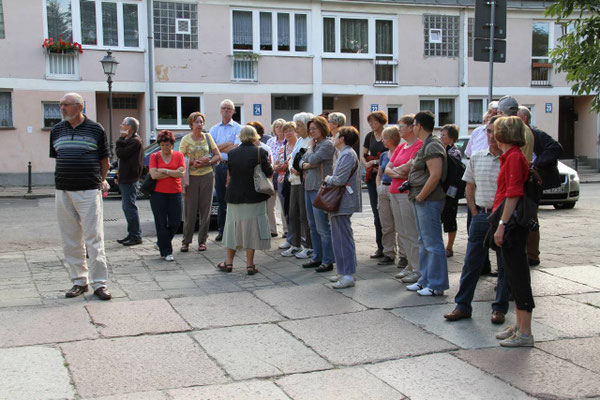 A l’écoute du guide à Stettin