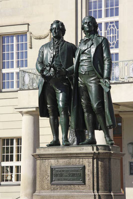 Weimar : Goethe et Schiller
