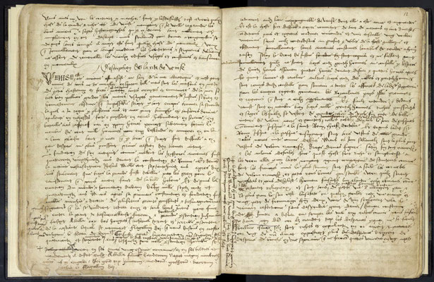 Premier manuscrit rédigé d'après les notes prises par Dom Loupvent lors de son voyage