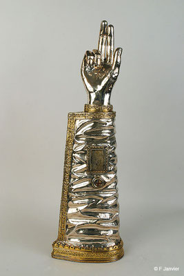 Armreliquiar von Saint-Maur : aus Silber und vergoldetem Kupfer -  1464-