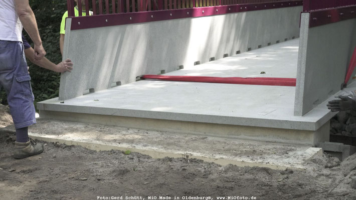 Erste Carabonbetonbrücke Deutschlands steht in Oldenburg
