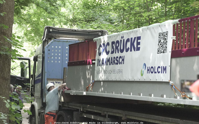 Erste Carabonbetonbrücke Deutschlands steht in Oldenburg