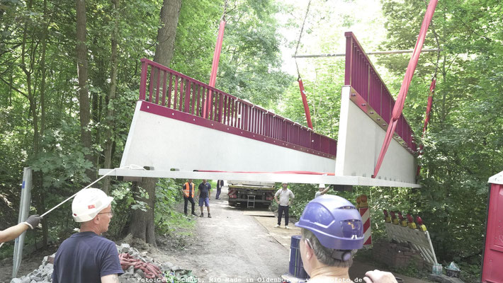 Erste Carabonbetonbrücke Deutschlands steht in Oldenburg