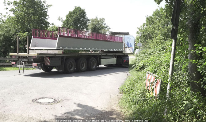Erste Carabonbetonbrücke Deutschlands steht in Oldenburg