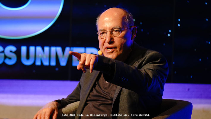 Gregor Gysi bei UNTERGERGS UNIVERSUM, Foto:MiO Made in Oldenburg®, MiOfoto.de, Gerd Schütt