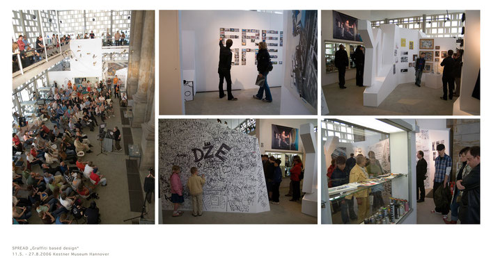 "spread" graffiti based design, hannover kestner museum 2006 © Stefan Hoch