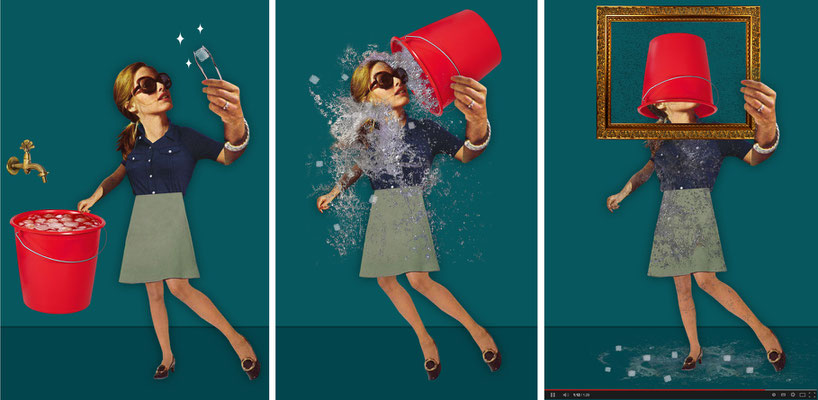"Ice-bucket-challenge" für das Kompakt-Magazin der IG BCE © Stefan Hoch