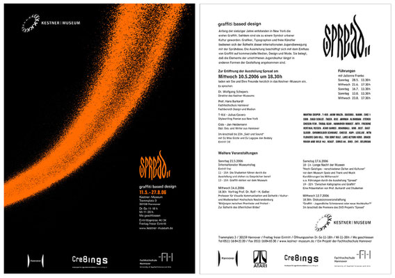 "spread" graffiti based design, hannover kestner museum 2006 © Stefan Hoch