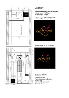 Etude graphique, 2 tailles possibles des lettres
